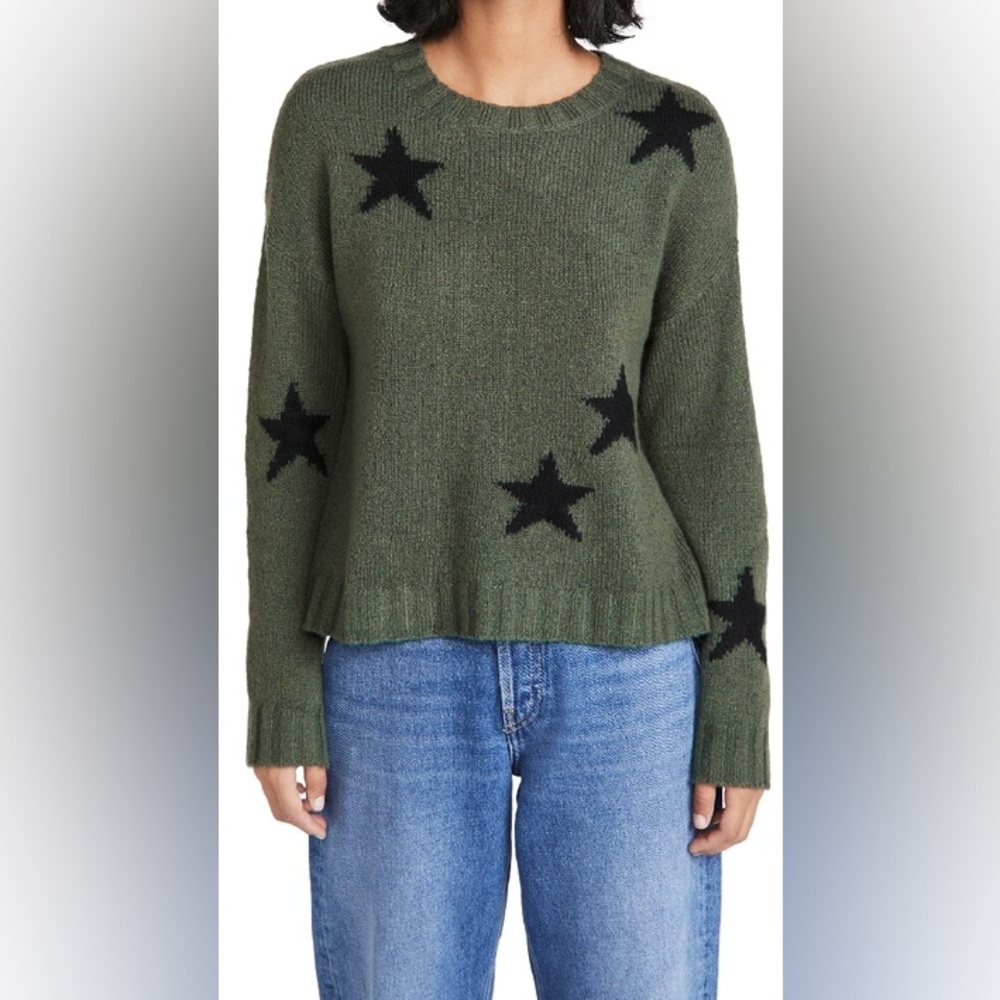 Rails Perci Sweater in Olive Black Stars
